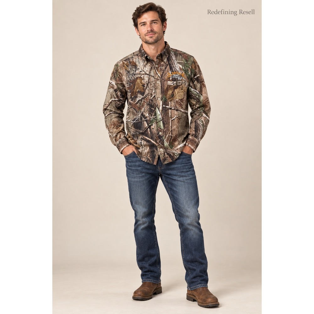 ScentLok Savanna EXT Realtree AP Camo Button Down Shirt Mens Long Sleeve Hunting